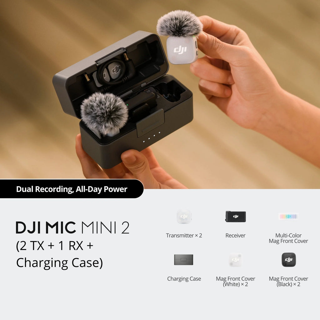 DJI Mic Mini 2 (2 Sender + 1 Empfänger + Ladecase)