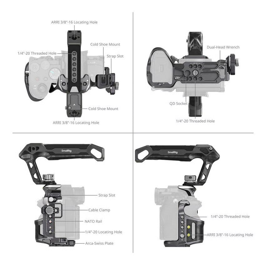 SmallRig 6030 Rhinoceros Cage Kit for Sony Alpha 7 V / 7R V / 7 IV